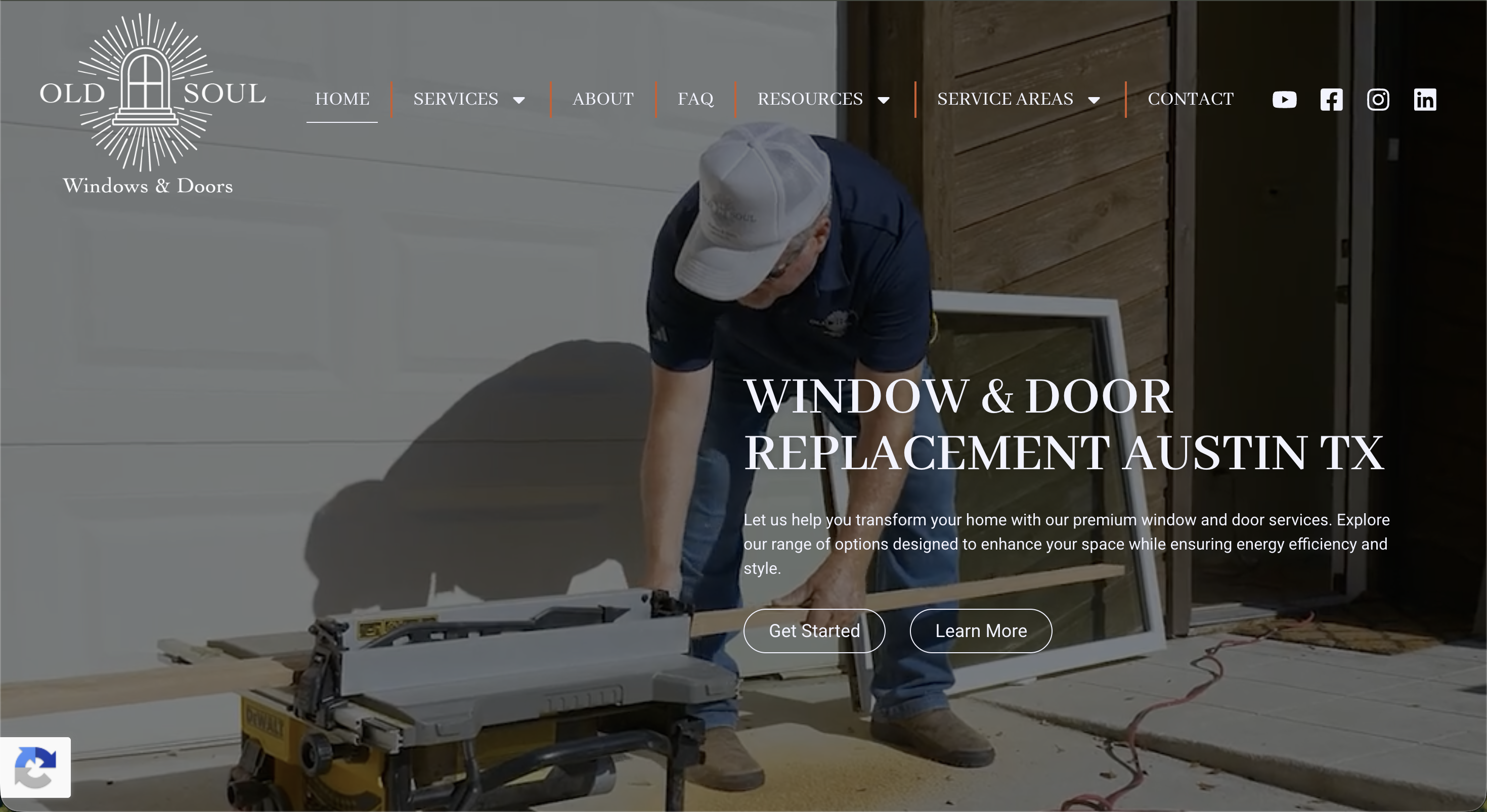 Old Soul Windows & Doors website
